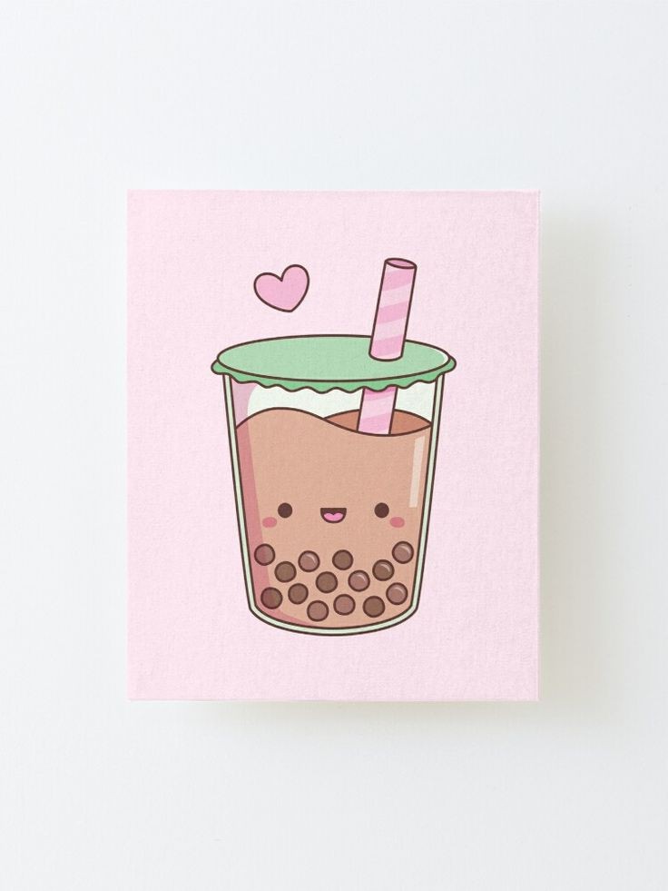 cute-boba-tea-painting-easy-things-to-paint