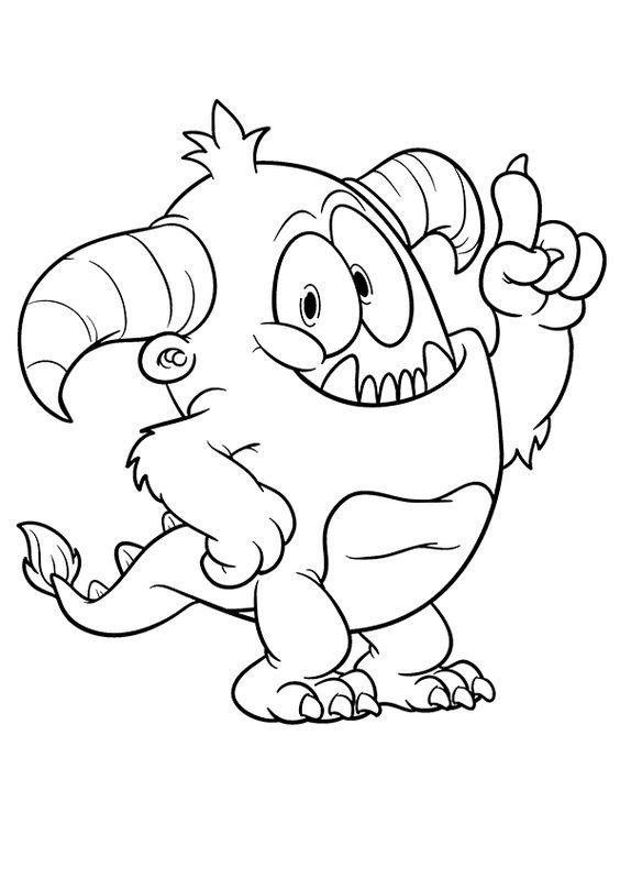 cute-monster-with-tail-easy-drawing-ideas