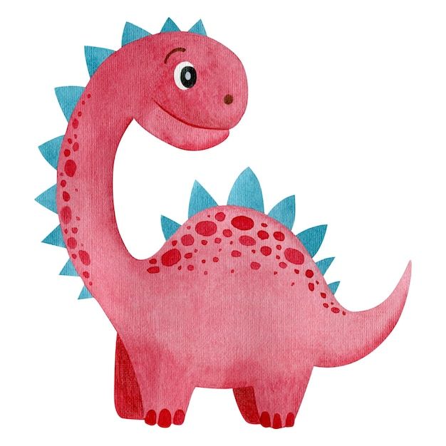 dinosaur-cute-watercolor-painting-ideas-easy