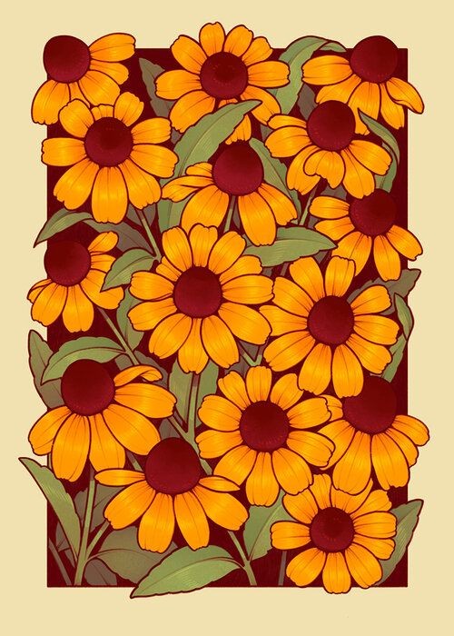 sunflowers-orage-yellow-flowers-painting-ideas-easy