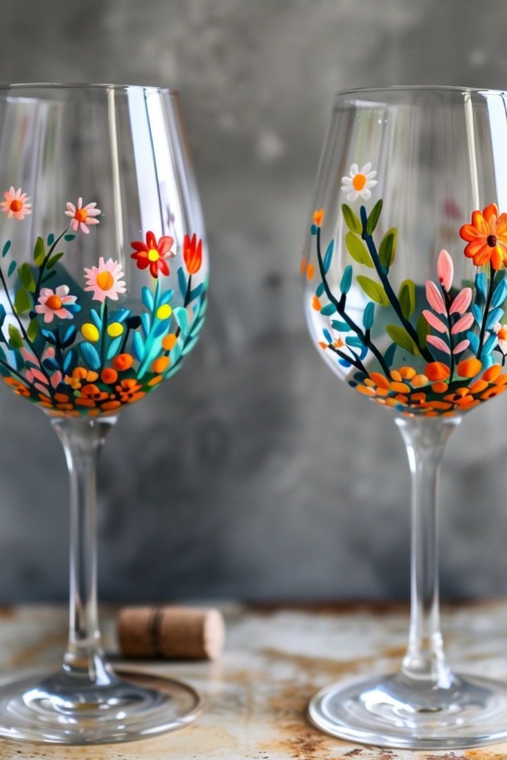 wine-glass-painting-ideas-flowers